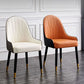 Leather Dining Side Chair Scandinavian Design Arm Solid Back Dining Side Chairs Clearhalo 'Dining Chairs' 'Dining Tables & Seating' 'dining_chair' 'furn' 'furn_dining_chair' 'Furniture' 'Kitchen & Dining Furniture' 1200x1200_0905dd10-b465-4309-b0a4-f5182137ec3f