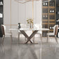 Designer Style 1/4/5/7 Pieces Rectangle Dining Set Sintered Stone Dining Room Table Set Clearhalo 'Dining Room Sets' 'Dining Tables & Seating' 'dining_room_set' 'furn' 'furn_dining_room_set' 'Furniture' 'Kitchen & Dining Furniture' 1200x1200_090a72e5-d908-45e6-868e-08c599ceb24a