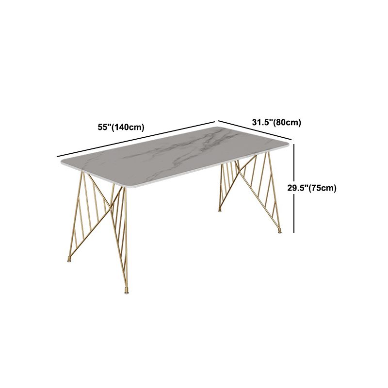 White Stone Top Dining Table Set 1/2/5 Pieces Contemporary Indoor Dinette Set Clearhalo 'Dining Room Sets' 'Dining Tables & Seating' 'dining_room_set' 'furn' 'furn_dining_room_set' 'Furniture' 'Kitchen & Dining Furniture' 1200x1200_090bdc03-62d8-432d-8c9b-06b149d7d88e