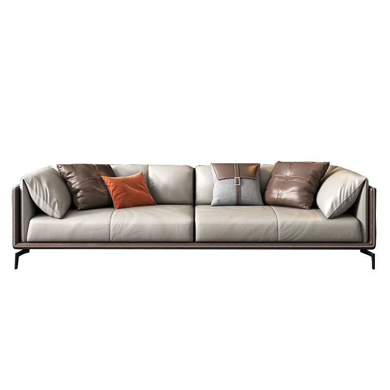 2125598427.56" H Pillow Top Arm Modern Sofa with Cushions Light-grey Standard Sofa Clearhalo 'furn' 'furn_sofas' 'Furniture' 'furniture_sofas' 'Living Room Furniture' 'Sofa' 'sofas' 1200x1200_090c19e3-b412-4421-8617-2dd8875c55dc