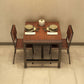 Square Solid Wooden Table Industrial Dining Table with Metal Trestle Base Clearhalo ' dining_table' 'Dining Tables & Seating' 'Dining Tables' 'furn' 'furn_dining_table' 'Furniture' 'furniture_dining_table' 'Kitchen & Dining Furniture' 'kitchen&dining_furn' 'kitchen' 'kitchen_dining_table' 1200x1200_0912067c-21e7-490f-97ab-7500fe857ec9