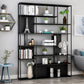 Contemporary Metal Bookshelf Etagere Open Shelf Bookcase with Shelves