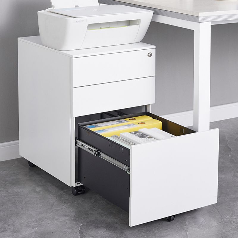 Armoire de fichiers en métal de bureau moderne 3 tiroirs armoire verticale avec verrouillage et stockage