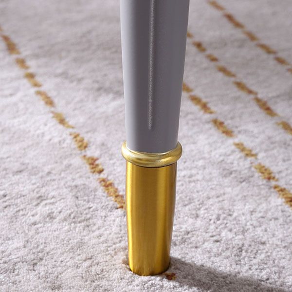 Glam -stijl Parsons schrijven bureau gebogen schrijfbureau met 3 laden