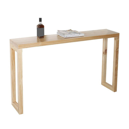 12 inch Wide Accent Table Mid-Century Modern Rectangle Wood Console Table