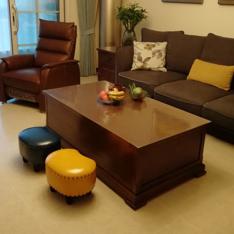 Modern Irregular Leather Ottoman Water Resistant Footstool Ottoman with Nailhead Trim Clearhalo 'furn' 'furn_ottomans_poufs' 'Furniture' 'Living Room Furniture' 'Ottomans & Poufs' 'ottomans_poufs' 1200x1200_0915fe91-17a3-4ed8-9974-7dea8ff72b8a