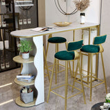 Tavolo da pranzo in pietra in pietra bianca tavolo da pranzo tradizionale bar di lusso con base a slitta