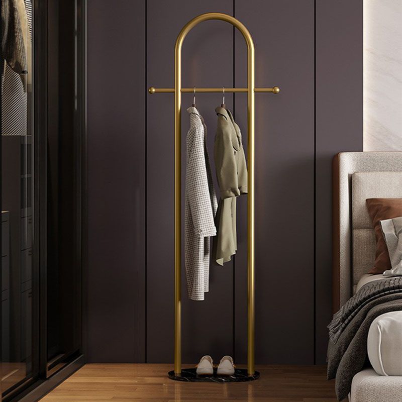 Kit de entrada de metal contemporáneo riel colgante y 2 ganchos colgador de abrigo