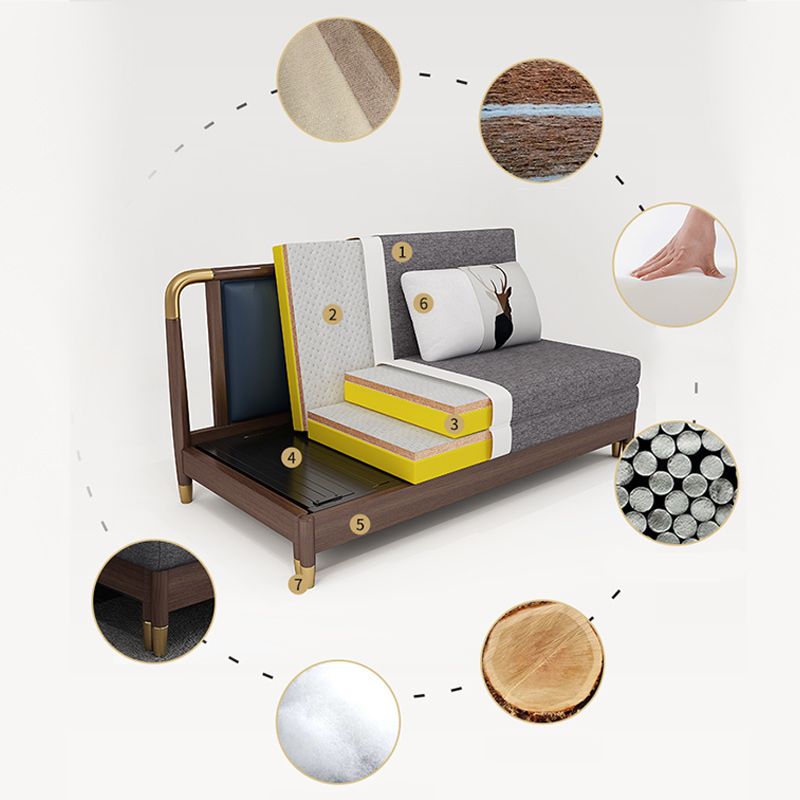 Contemporary Cotton Blend Sleeper Sofa Wood Frame Armless Sofa Bed Clearhalo 'furn' 'furn_futons' 'Furniture' 'Futons & Daybeds' 'Futons' 'Living Room Furniture' 1200x1200_091a5a57-a6df-427b-a921-d9f6c14c5042