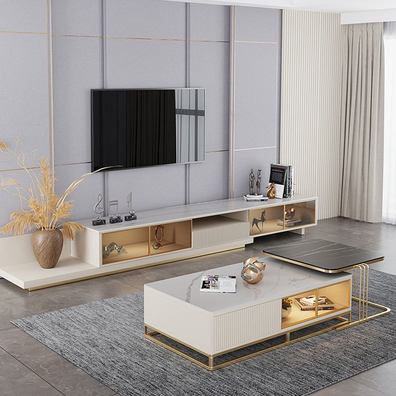 Consola de medios contemporánea Stand TV STAND STAND con cajón