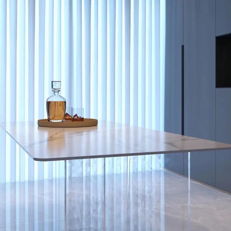 Contemporary Style Dining Table Rectangle Table for Home Kitchen