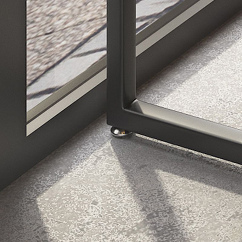 Modern Bar-height Table with Black Base Kitchen Wood Bar Table