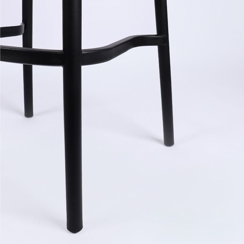 Scandinavian Stackable Bar Stool Plastic Armless Bar Stool for Living Room Clearhalo 'Bar Furniture' 'Bar Stools' 'bar_stools' 'furn' 'furn_bar_stools' 'Furniture' 'Kitchen & Dining Furniture' 1200x1200_091c430d-1a8d-470b-a899-9adef4ff1412