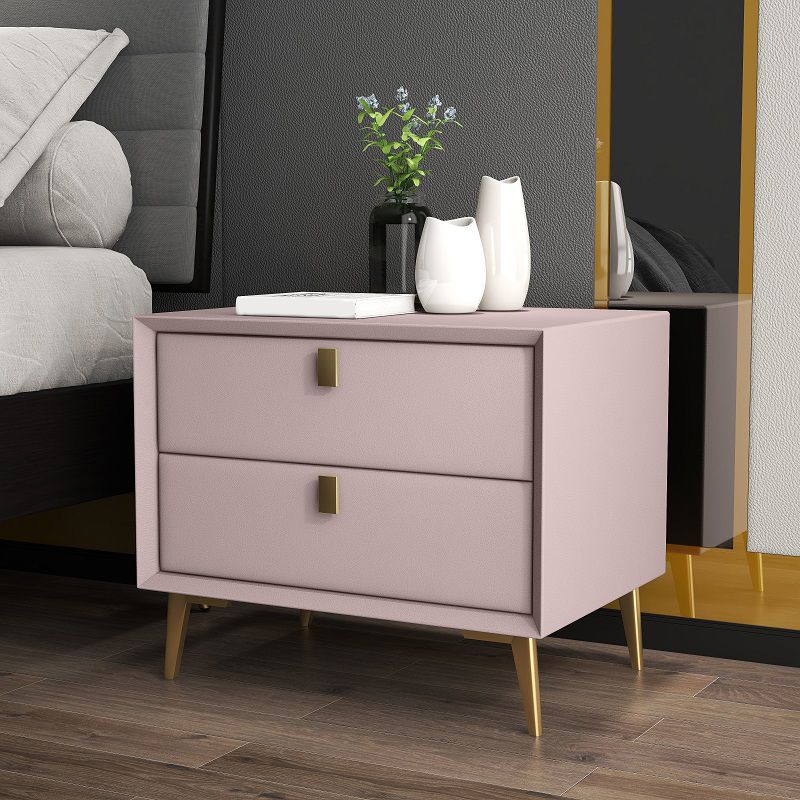 Solid Wood Drawer Storage 18.5" Tall Nightstand With 2 Drawers Clearhalo 'Bedroom Furniture' 'furn' 'furn_night_stand' 'Furniture' 'night_stand' 'Nightstands' 1200x1200_091d0391-784b-4893-bd9a-3fd101a9fa96