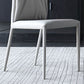 Contemporary Design Leather Dining Chairs Armless Solid Back Chair