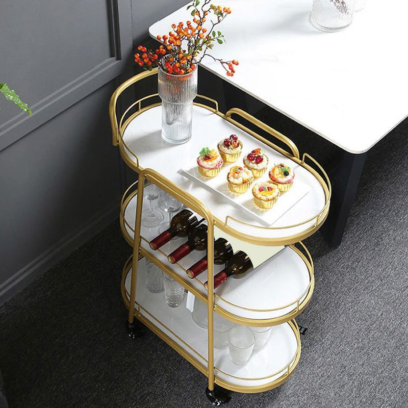 Tavolo da preparazione ovale contemporaneo tavolo da preparazione in metallo per cucina