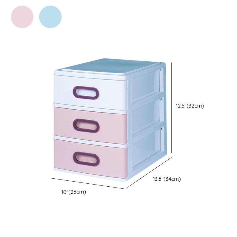 Gabinetto di plastica Gabinetto a colori verticali con cassetti per gli home office