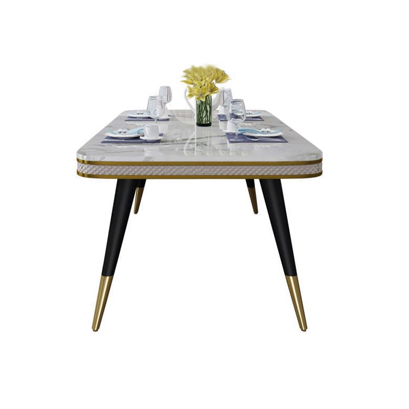 Rectangle Dining Table Traditional Luxury Dining Table with 4 Legs Clearhalo 'Dining Tables & Seating' 'Dining Tables' 'dining_table' 'furn' 'furn_dining_table' 'Furniture' 'furniture_dining_table' 'Kitchen & Dining Furniture' 'kitchen' 'kitchen_dining_table' 1200x1200_091f4d5a-97ae-4b2c-b76b-0811c7a8f4e6