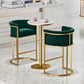 Glam Backrest Counter Stool Iron Household Bar Stool with Velvet Cushion and Pedal Clearhalo 'Bar Furniture' 'Bar Stools' 'bar_stools' 'furn' 'furn_bar_stools' 'furniture_bar_stools' 'Kitchen & Dining Furniture' 'kitchen&dining_furn' 'kitchen' 'kitchen_furn' Furniture' 1200x1200_09207f42-ef54-4e56-86a7-cf5896b9dc49