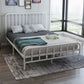 Luxe low profile bedframe metalen standaardbed met hoofdeinde met hoofdeinde