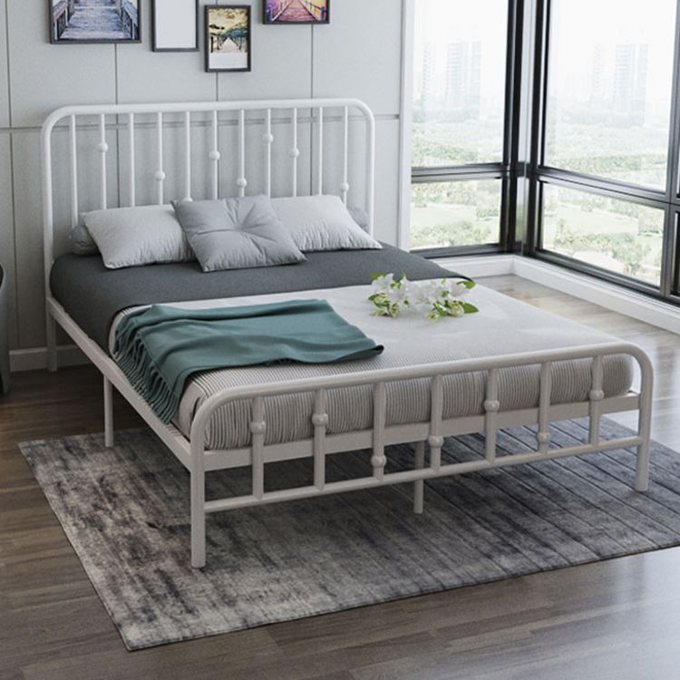 Luxe low profile bedframe metalen standaardbed met hoofdeinde met hoofdeinde