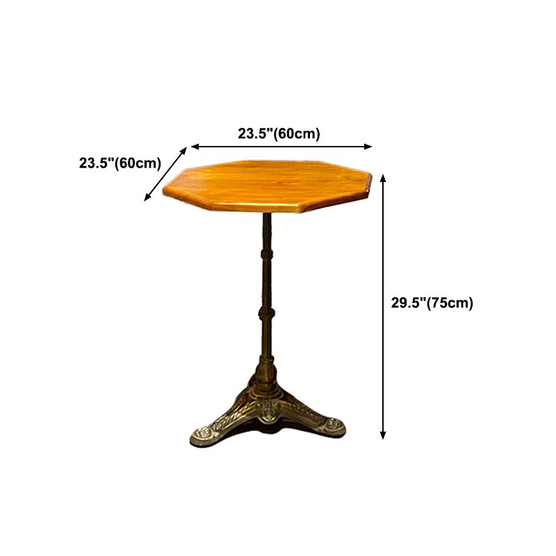 Industrial Kitchen Dining Table Solid Wood Table with Black Metal Pedestal Base Clearhalo ' dining_table' 'Dining Tables & Seating' 'Dining Tables' 'furn' 'furn_dining_table' 'Furniture' 'furniture_dining_table' 'Kitchen & Dining Furniture' 'kitchen&dining_furn' 'kitchen' 'kitchen_dining_table' 1200x1200_09223ae1-8ef7-4e9e-8ebc-bfc226bb8480