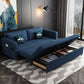 Contemporary Cotton Blend Sleeper Square Arm Sofa Bed in Blue Clearhalo 'furn' 'furn_sofas' 'Furniture' 'Living Room Furniture' 'Sofa' 'sofas' 1200x1200_09237593-0168-431d-a4bc-2e40a7cfc9ed