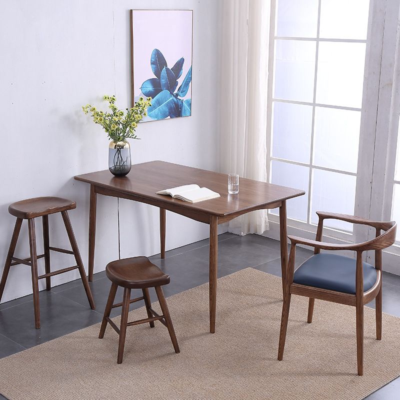 Modern Dining Rectangle Table Wooden Table with Wood Legs for Home Clearhalo 'Dining Tables & Seating' 'Dining Tables' 'dining_table' 'furn' 'furn_dining_table' 'Furniture' 'Kitchen & Dining Furniture' 1200x1200_0923bda1-34a0-4b62-b75f-d07827caeaa4