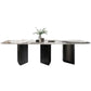Stone Top Dining Table Contemporary Rectangle Dining Table with Black Base Clearhalo 'Dining Tables & Seating' 'Dining Tables' 'dining_table' 'furn' 'furn_dining_table' 'Furniture' 'furniture_dining_table' 'Kitchen & Dining Furniture' 'kitchen' 'kitchen_dining_table' 1200x1200_09277d0a-714a-4570-946b-29ac75d8aae5