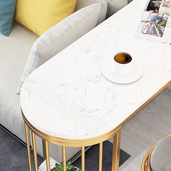 Glam Faux Marble 1/2/3 Pieces Bar Table Set Rectangle Bar Table with Metal Legs Clearhalo 'Bar Furniture' 'furn' 'furn_home_bar_bar_sets' 'Furniture' 'Home Bars & Bar Sets' 'home_bar_bar_sets' 'Kitchen & Dining Furniture' 1200x1200_09279eaa-43df-4dc8-897f-79d2d5dce5a0