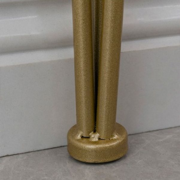 Tabella della console in legno massiccio rettangolare 31.49 "tavolo di accento alto con telaio di ferro