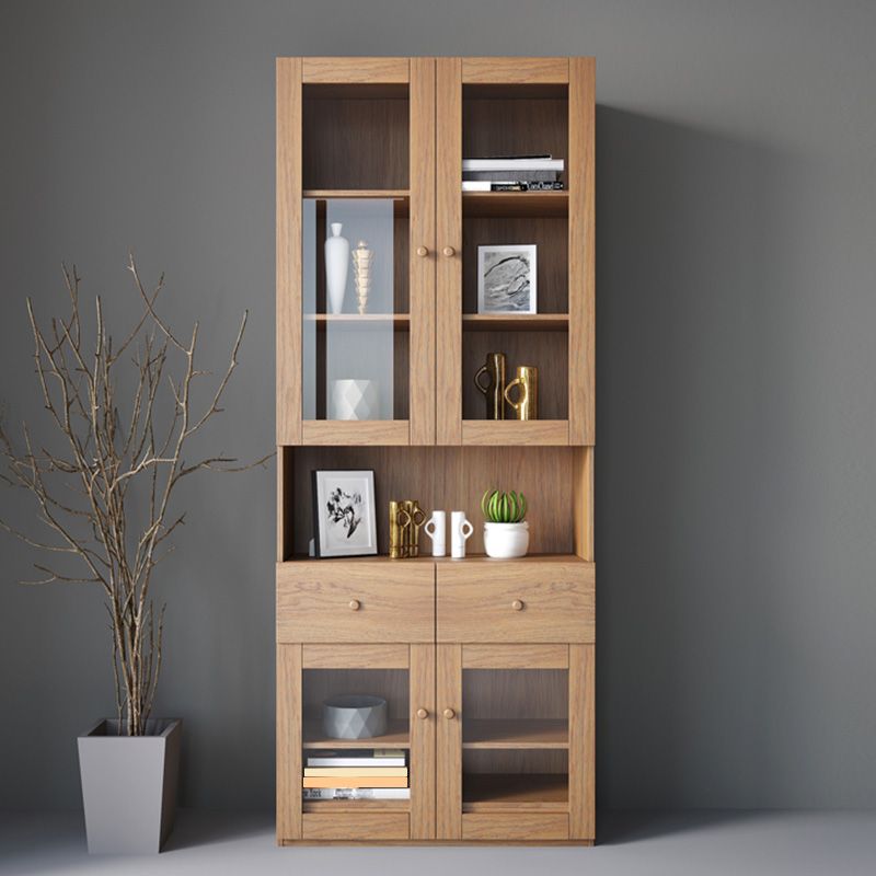 Mobile moderno armadio quadrato di accento con vetro