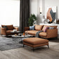 Stationary Living Room Square Arm Standard Orange Sofa with Cushions Clearhalo 'furn' 'furn_sofas' 'Furniture' 'furniture_sofas' 'kitchen' 'kitchen_sofas' 'Living Room Furniture' 'Sofa' 'sofas' 1200x1200_092a93b5-e81e-4061-8668-5e906cd511b7