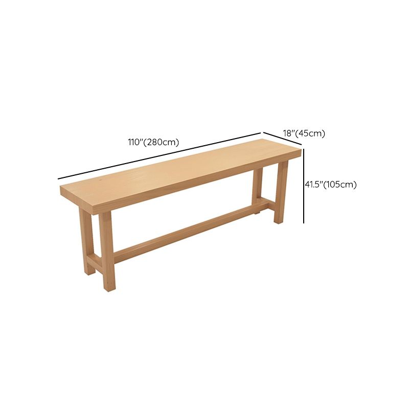 Contemporary Solid Wood Bar Dining Table Trestle Base Bar Table in Natural Clearhalo 'Bar Furniture' 'Bar Tables' 'bar_tables' 'furn' 'furn_bar_tables' 'Furniture' 'Kitchen & Dining Furniture' 1200x1200_092e29fd-8e5a-4289-a7c4-bb82edb4b8fd