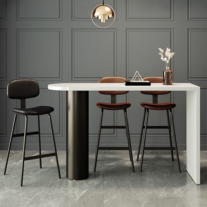 Modern Irregular Pub Table Set 1/3 Pieces Wooden Counter Table with High Stools Clearhalo 'Bar Furniture' 'furn' 'furn_home_bar_bar_sets' 'Furniture' 'Home Bars & Bar Sets' 'home_bar_bar_sets' 'Kitchen & Dining Furniture' 1200x1200_092e36df-515f-451b-a098-1d60ad537547