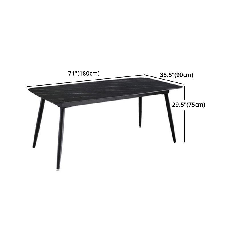 Minimalist 1/2/5/7 Pieces Dining Table Sets Sintered Stone Dining Table Set with Chair Clearhalo 'Dining Room Sets' 'Dining Tables & Seating' 'dining_room_set' 'furn' 'furn_dining_room_set' 'Furniture' 'furniture_dining_room_set' 'Kitchen & Dining Furniture' 'kitchen&dining_furn' 'kitchen' 1200x1200_092fdb9d-48c7-4c04-ab6b-1f1894196e43