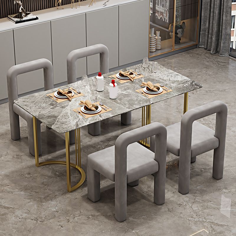 Moderne Parsons eetkamerstoel fluwelen eetkamerstoel voor eetkamer