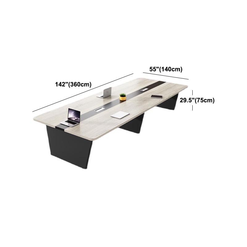 Scrivania di scrittura in stile industriale scrivania curva in legno per ufficio