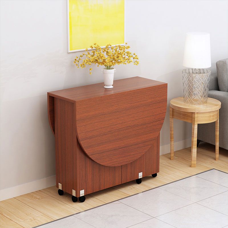 Mid-Century Modern Dining Table Wood Drop-Leaf Home Use Dining Table Clearhalo ' dining_table' 'Dining Tables & Seating' 'Dining Tables' 'furn' 'furn_dining_table' 'Furniture' 'furniture_dining_table' 'Kitchen & Dining Furniture' 'kitchen&dining_furn' 'kitchen' 'kitchen_dining_table' 1200x1200_0931a69a-4d45-4366-9b3d-315a07d044db
