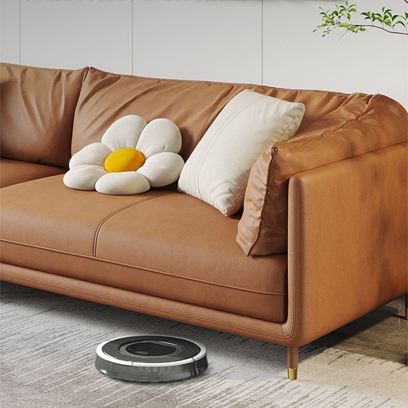 Contemporary Loose Back Standard Pillow Top Arm Faux Leather Seating Clearhalo 'furn' 'furn_sofas' 'Furniture' 'furniture_sofas' 'Living Room Furniture' 'Sofa' 'sofas' 1200x1200_0933c8dd-322f-4491-bddc-1f30883fa425