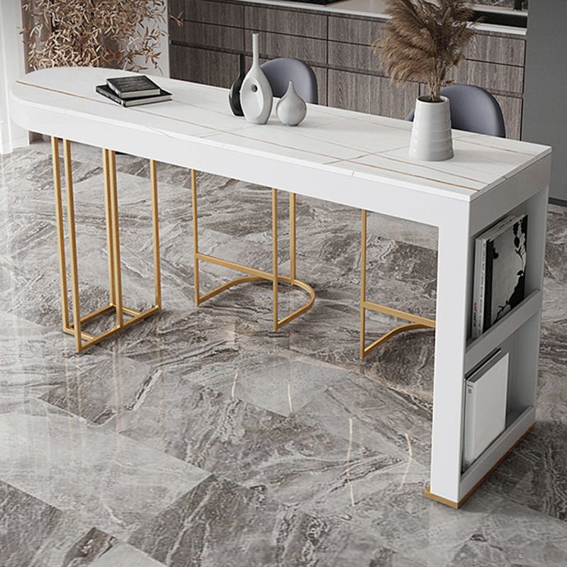 Contemporary Sintered Stone Dining Bar Table for Kitchen Dining Room Clearhalo 'Bar Furniture' 'Bar Tables' 'bar_tables' 'furn' 'furn_bar_tables' 'Furniture' 'Kitchen & Dining Furniture' 1200x1200_09349782-dfca-4b23-a4b5-47639dc0a404