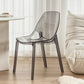 Comedor silla lateral de comedor moderno de plástico sin brazo