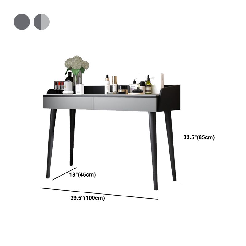 Vanity in legno ingegnerizzato contemporaneo 37,8 "H Vanity set con sgabello