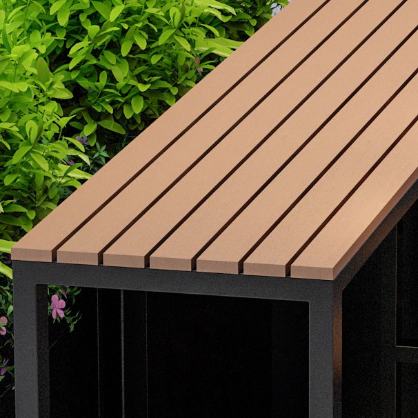 Wood Bar Dining Table Modern Rectangle Bar Table with Trestle Pedestal for Cafe Balcony Clearhalo 'Bar Furniture' 'Bar Tables' 'bar_tables' 'furn' 'furn_bar_tables' 'Furniture' 'Kitchen & Dining Furniture' 1200x1200_093988db-293e-4b53-9c68-6d988bc6d644