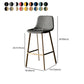 Modern Style Bar-stool Bucket Leather Seat Barstool with Footrest and Iron Legs Clearhalo 'Bar Furniture' 'Bar Stools' 'bar_stools' 'furn' 'furn_bar_stools' 'furniture_bar_stools' 'Kitchen & Dining Furniture' 'kitchen&dining_furn' 'kitchen' 'kitchen_furn' Furniture' 1200x1200_093a1566-fcd8-43bd-8580-1d10c9d9fd01