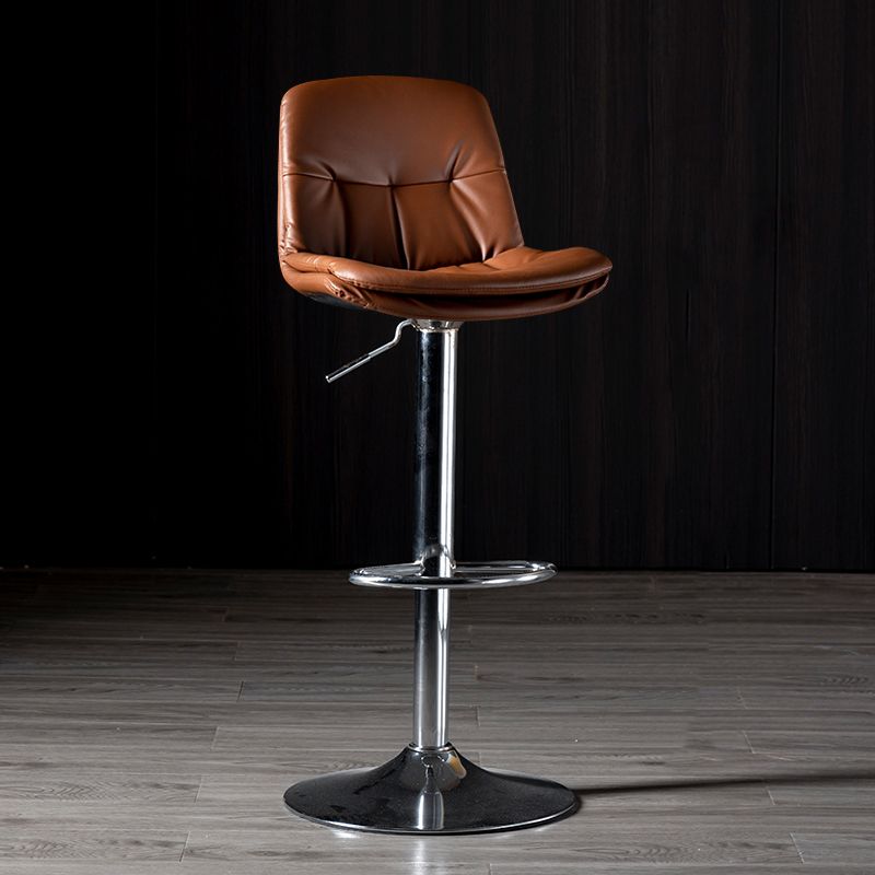 Iron Footrest Bar Stool Low Back Indoor Modern Adjustable Counter-height Stool Clearhalo 'Bar Furniture' 'Bar Stools' 'bar_stools' 'furn' 'furn_bar_stools' 'furniture_bar_stools' 'Kitchen & Dining Furniture' 'kitchen&dining_furn' 'kitchen' 'kitchen_furn' Furniture' 1200x1200_093a2e19-26c5-4372-92a5-3491a20247b9