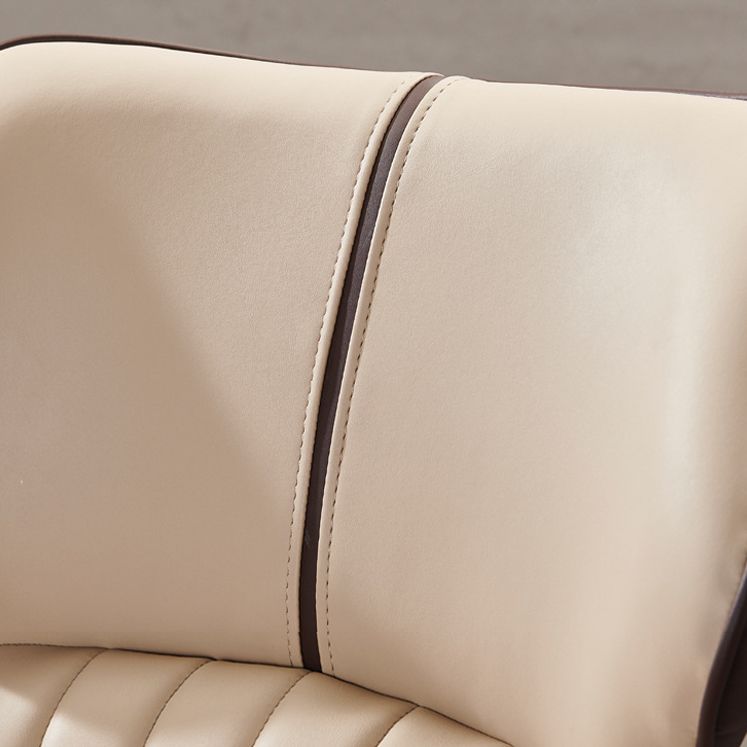 Contemporary Dining Chairs Leather Curved Parsons Arm Chair for Brasserie Clearhalo ' kitchen&dining_furn' 'Dining Chairs' 'Dining Tables & Seating' 'dining_chair' 'furn' 'furn_dining_chair' 'Furniture' 'furniture_dining_chair' 'Kitchen & Dining Furniture' 'kitchen' 1200x1200_093b13bd-6653-4b6c-832c-6fafd619c110