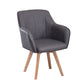 Scandinavian Style Faux Leather Dining Chairs Solid Back Arm Chairs for Home Use Clearhalo ' kitchen&dining_furn' 'Dining Chairs' 'Dining Tables & Seating' 'dining_chair' 'furn' 'furn_dining_chair' 'Furniture' 'furniture_dining_chair' 'Kitchen & Dining Furniture' 'kitchen' 1200x1200_093b9294-b326-4898-b31f-8bcc08825655