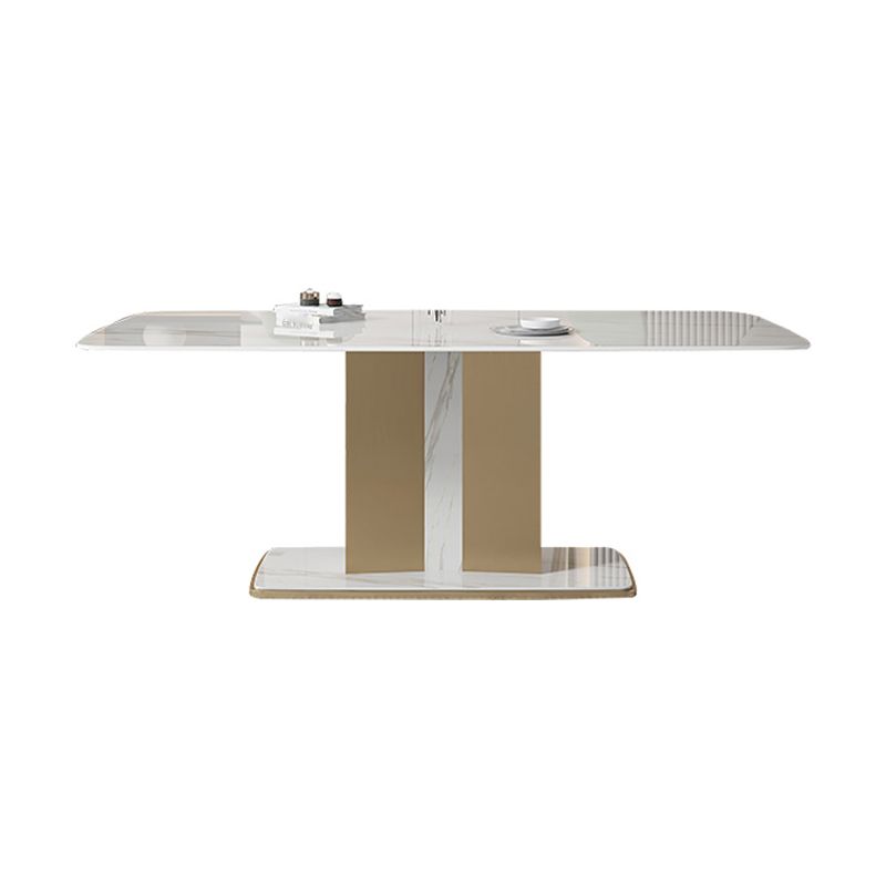 Designer Style Sintered Stone Top Dining Set Rectangle 1/2/5/6 Pieces Table with Chairs Clearhalo 'Dining Room Sets' 'Dining Tables & Seating' 'dining_room_set' 'furn' 'furn_dining_room_set' 'Furniture' 'furniture_dining_room_set' 'Kitchen & Dining Furniture' 1200x1200_093bcba0-3eaf-49b0-a016-a203f71f220c