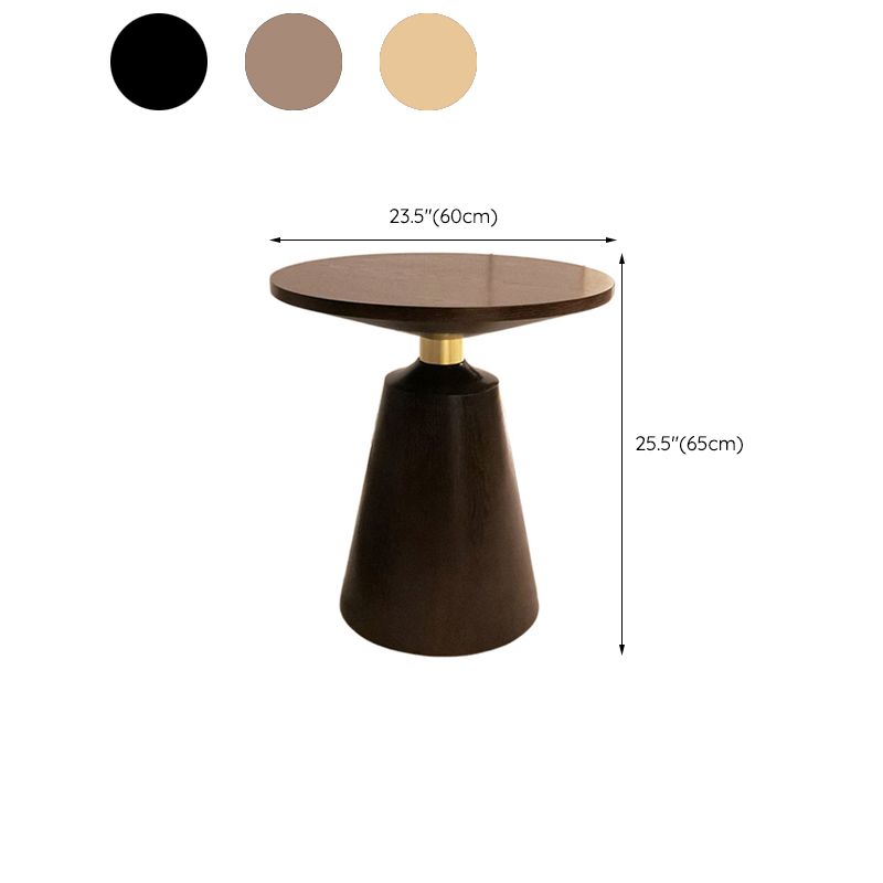 Contemporary Solid Wood Pedestal Round Living Room Side End Table Clearhalo 'Coffee & Accent Tables' 'End & Side Tables' 'end_side_tables' 'furn' 'furn_end_side_tables' 'Furniture' 'Living Room Furniture' 1200x1200_093cd2c6-b45c-4d19-92cf-c08f32ecd29f